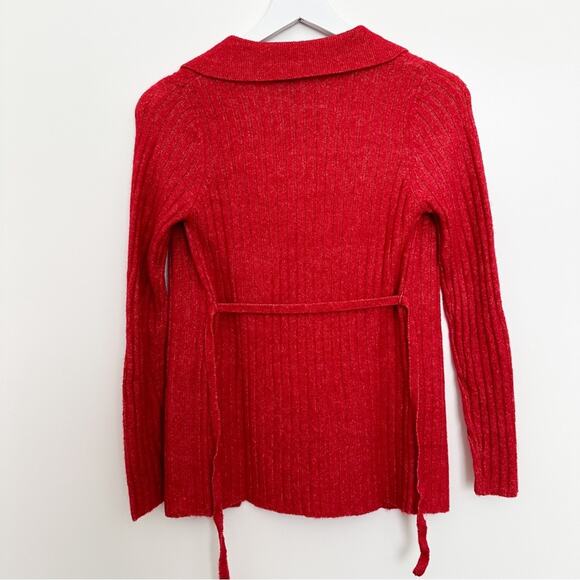 ASOS Design Collared Red Cardigan - Picture 3 of 9